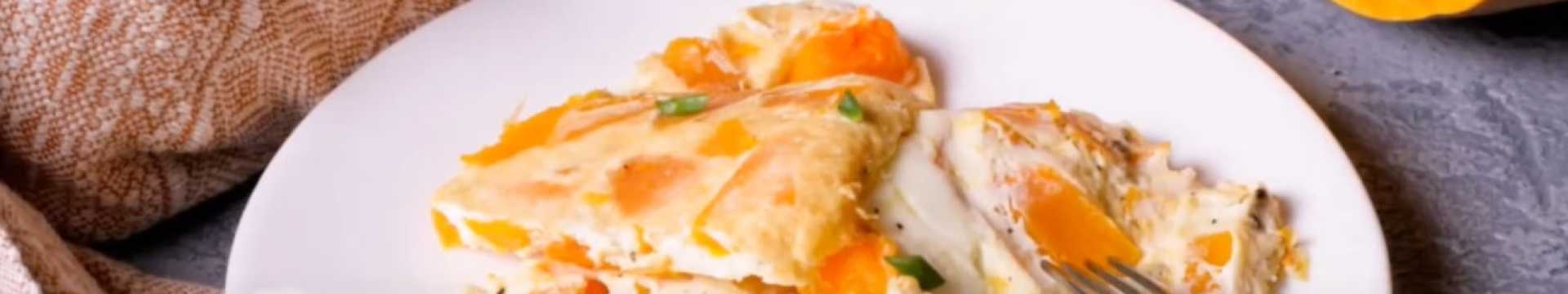 Omelette au potiron et aux herbes