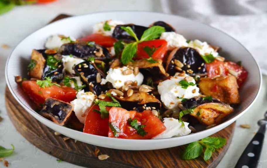 Recette : Salade d'aubergines frites à la géorgienne