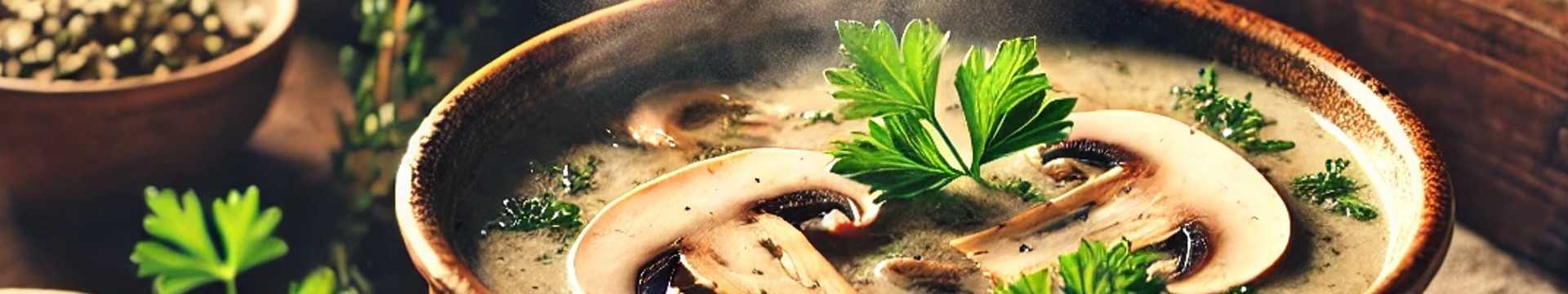 Catégorie de recettes : Recettes de soupes aux champignons