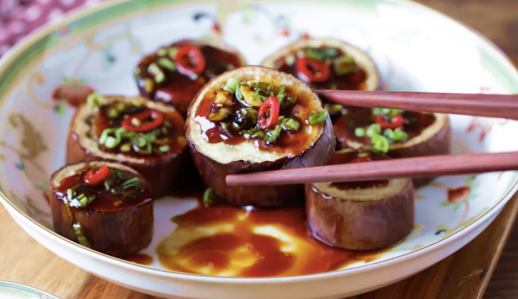 Image du plat : Aubergines à la chinoise