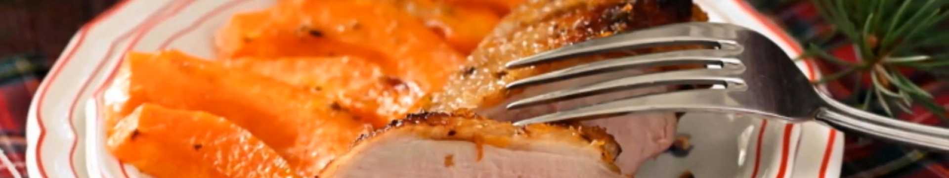 Magret de canard au potiron au four