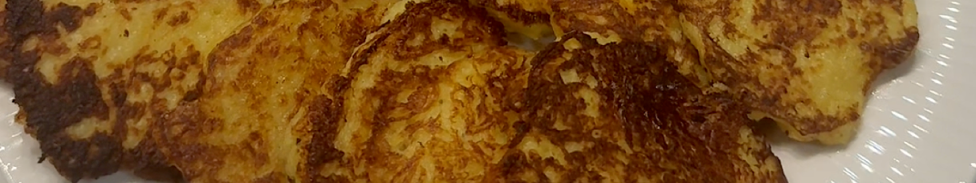 Crêpes de pommes de terre à la crème fraîche sans farine