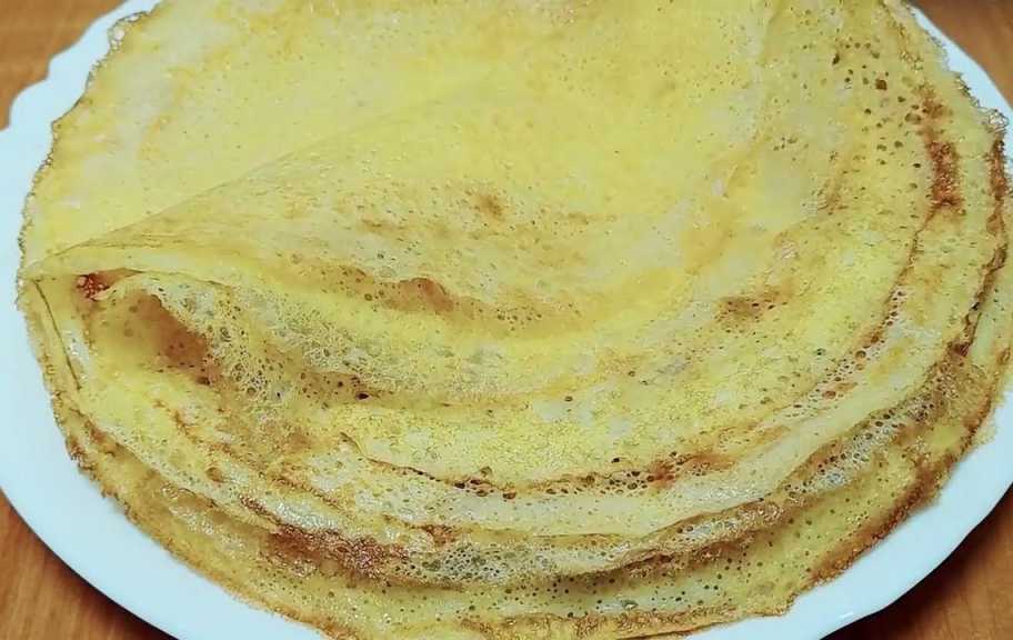 Recette : Crêpes à l'amidon et au lait
