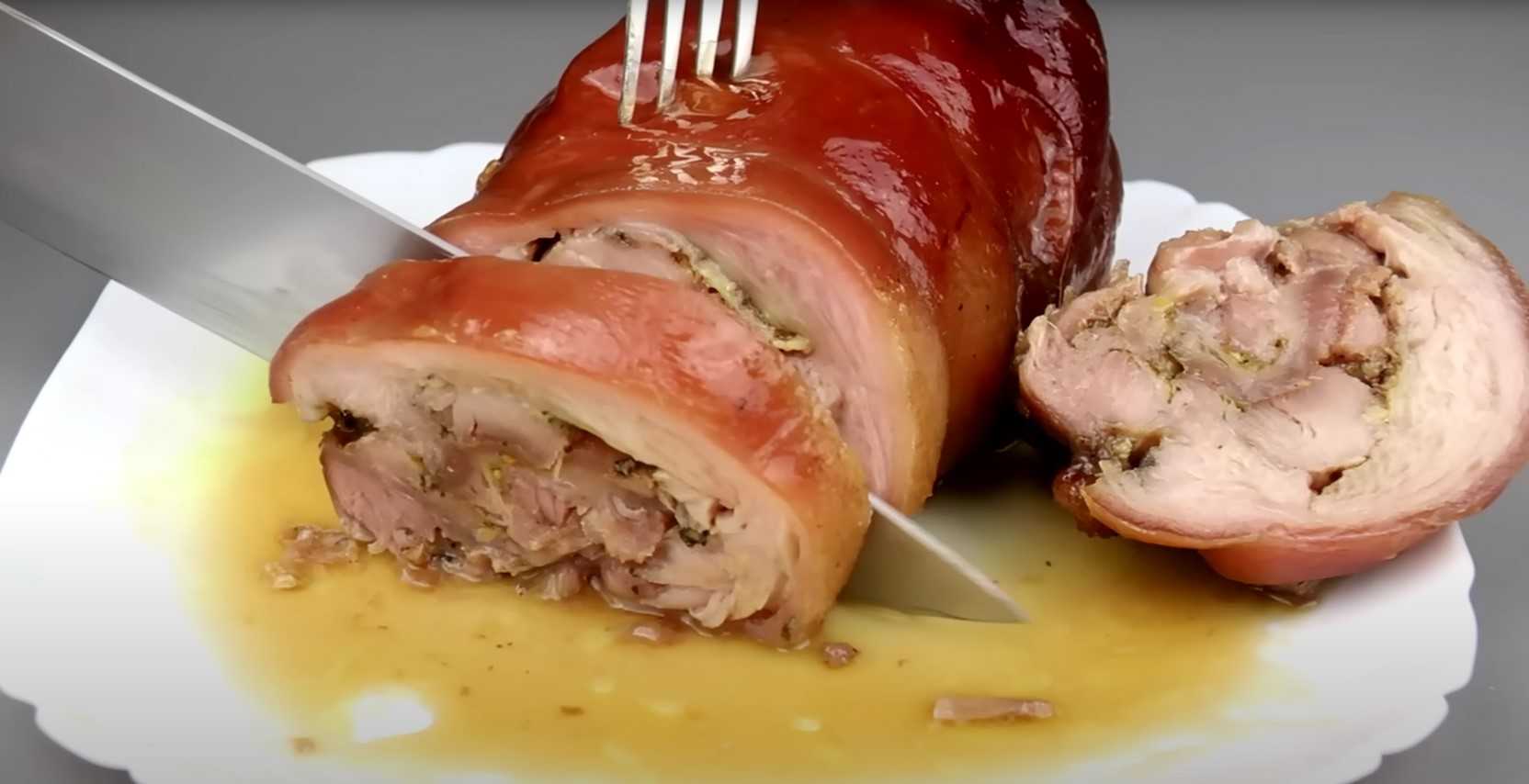 Image du plat : Jarret de porc cuit au four dans une « manchette »
