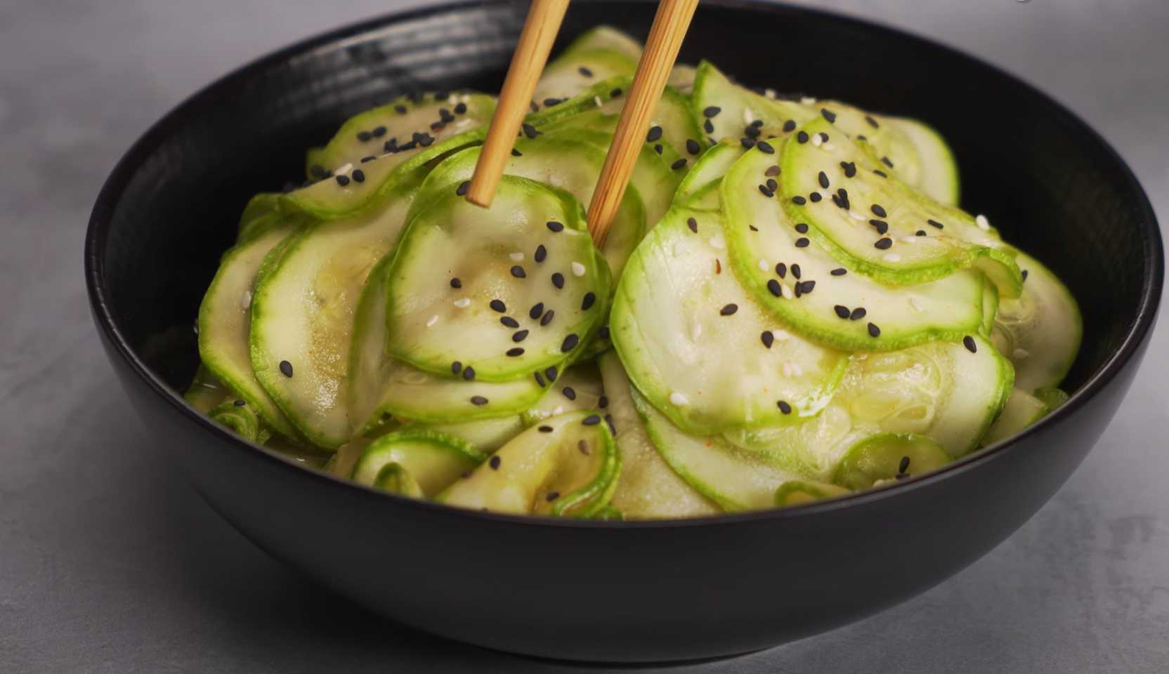 Image du plat : courgettes marinées à la japonaise