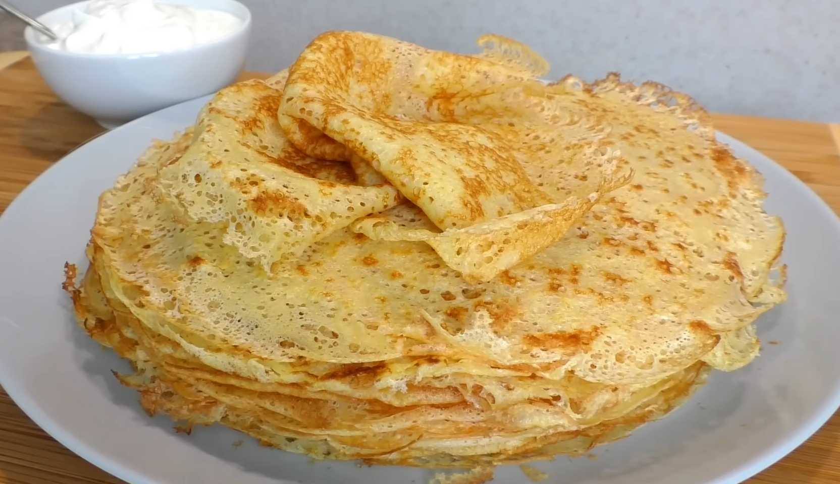 Image du plat : Crêpes dentelle au lait et sans levure