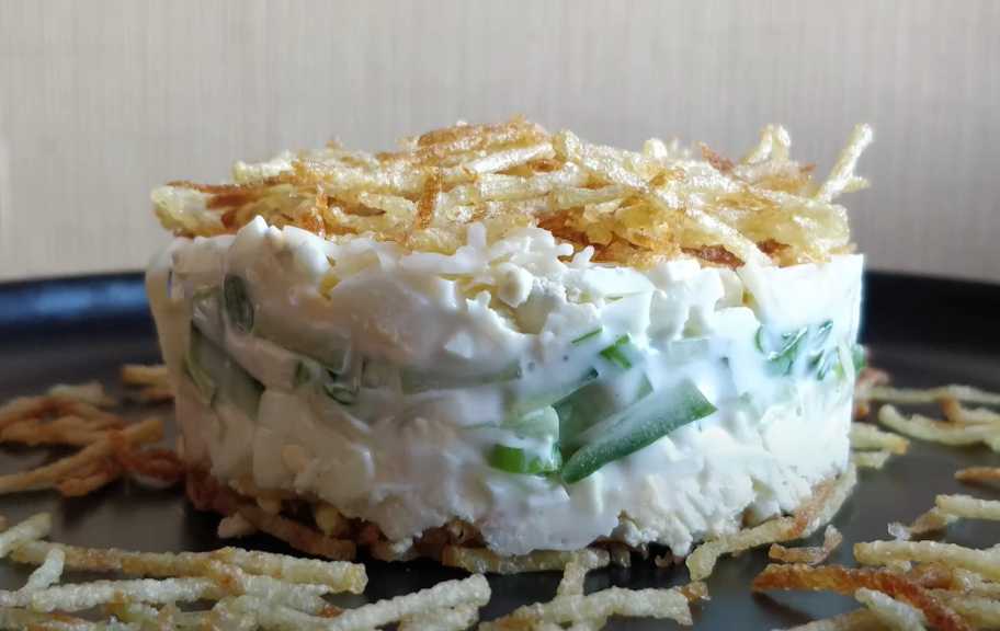 Recette : Salade composée avec tarte aux pommes de terre