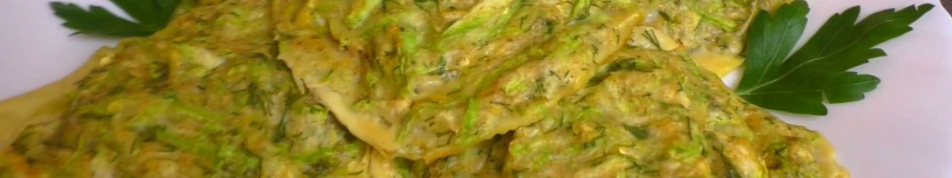 Crêpes de courgettes cuites au four