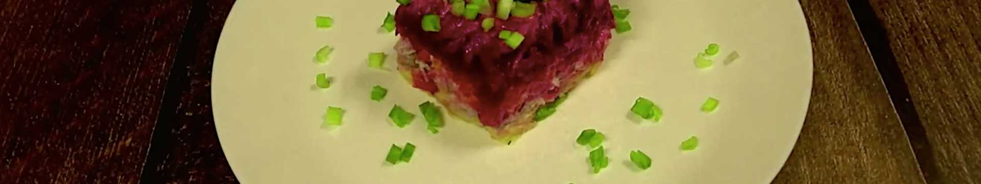 Hareng sous un manteau de fourrure sans œufs