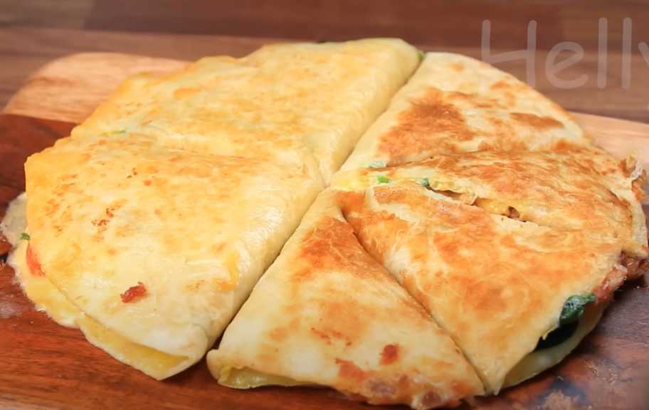 Recette : Quesadilla aux œufs doublement farcis