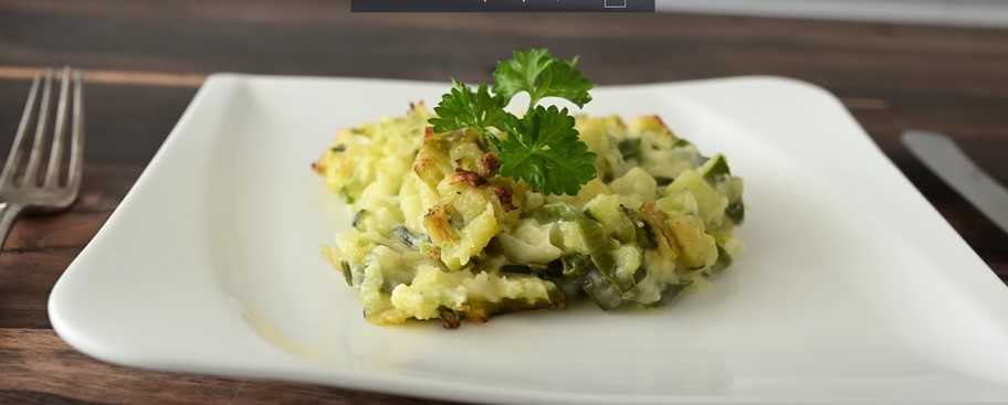 Recette : Gratin de pommes de terre et de courgettes