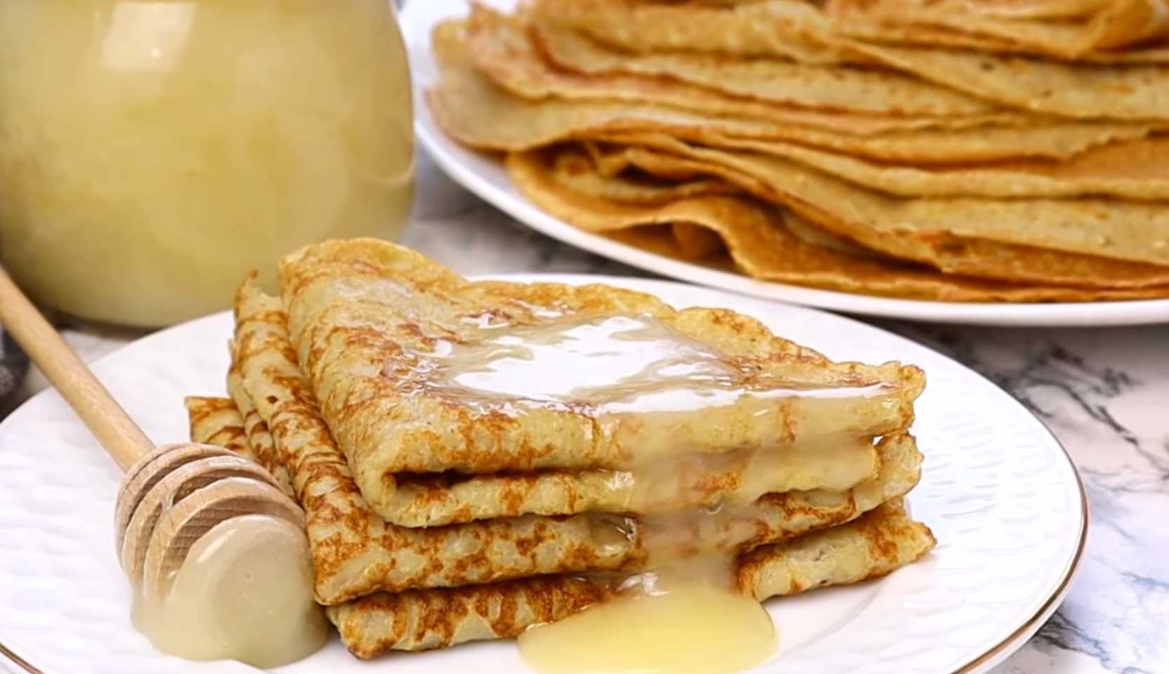 Image du plat : Crêpes à l'avoine avec du lait