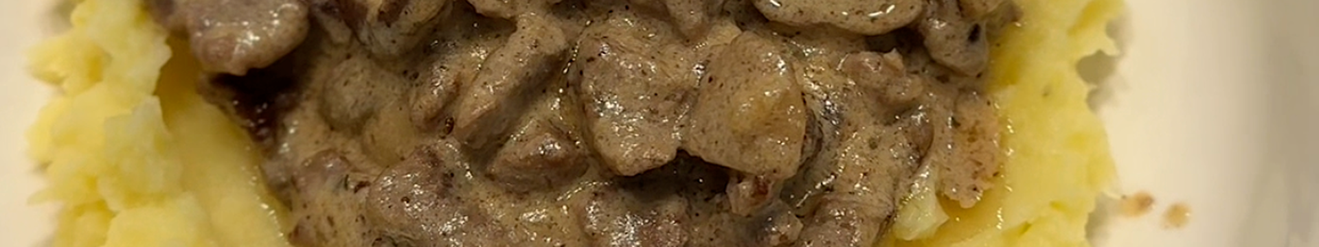 Bœuf Stroganoff à la crème fraîche