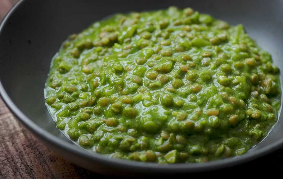 Recette : Lentilles aux épinards