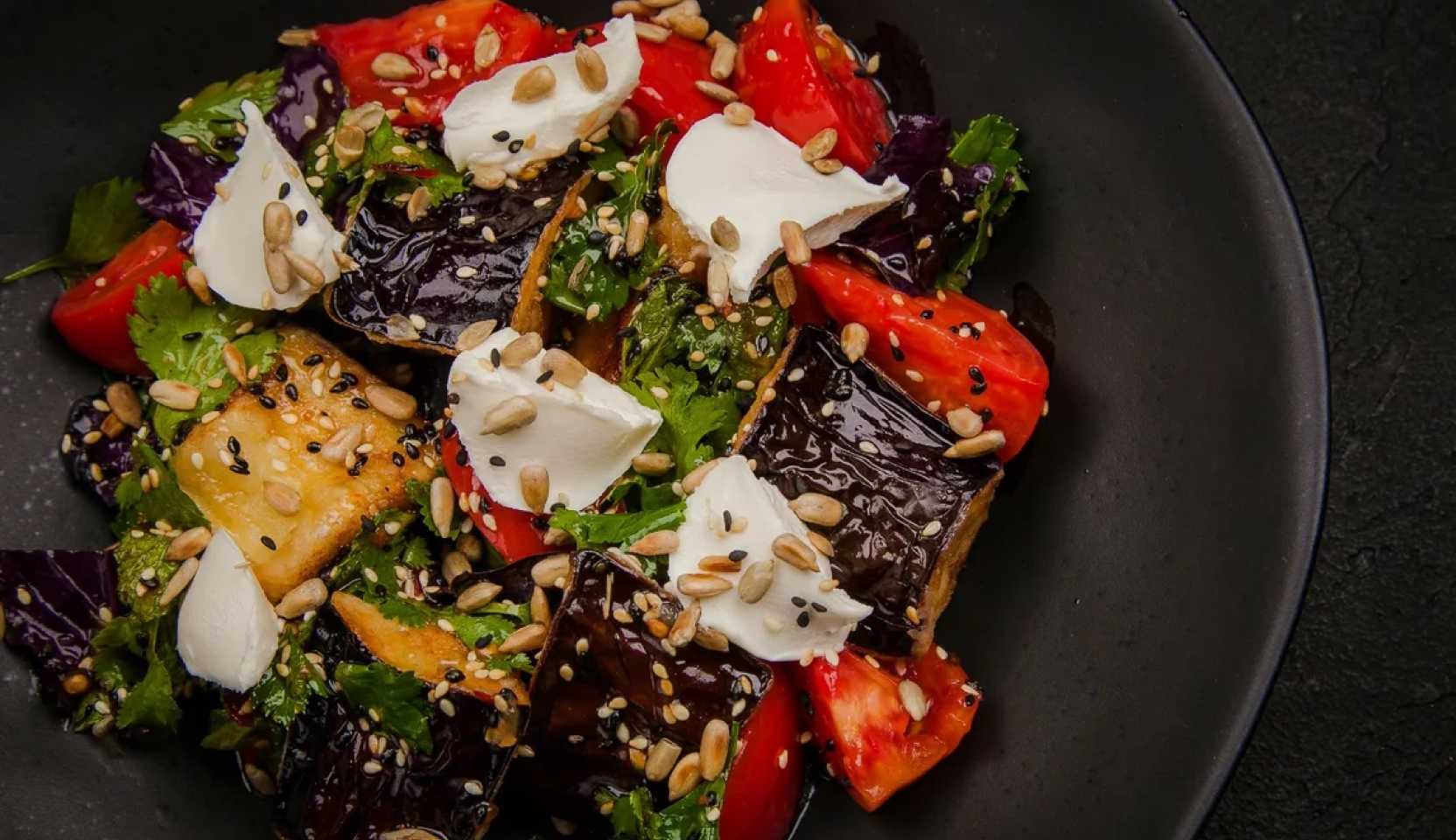 Image du plat : Salade d'automne aux aubergines