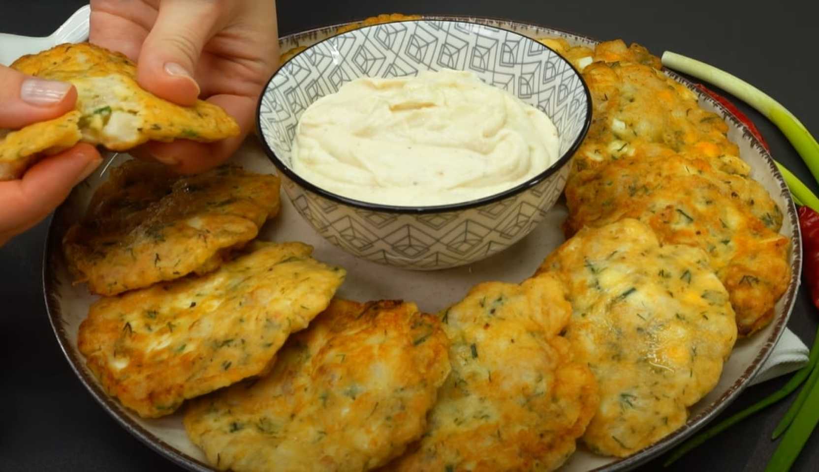 Image du plat : Crêpes de poisson à la crème fraîche