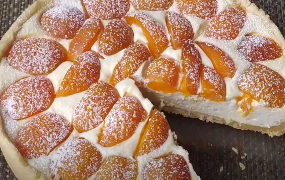 Recette : Tarte froide aux abricots