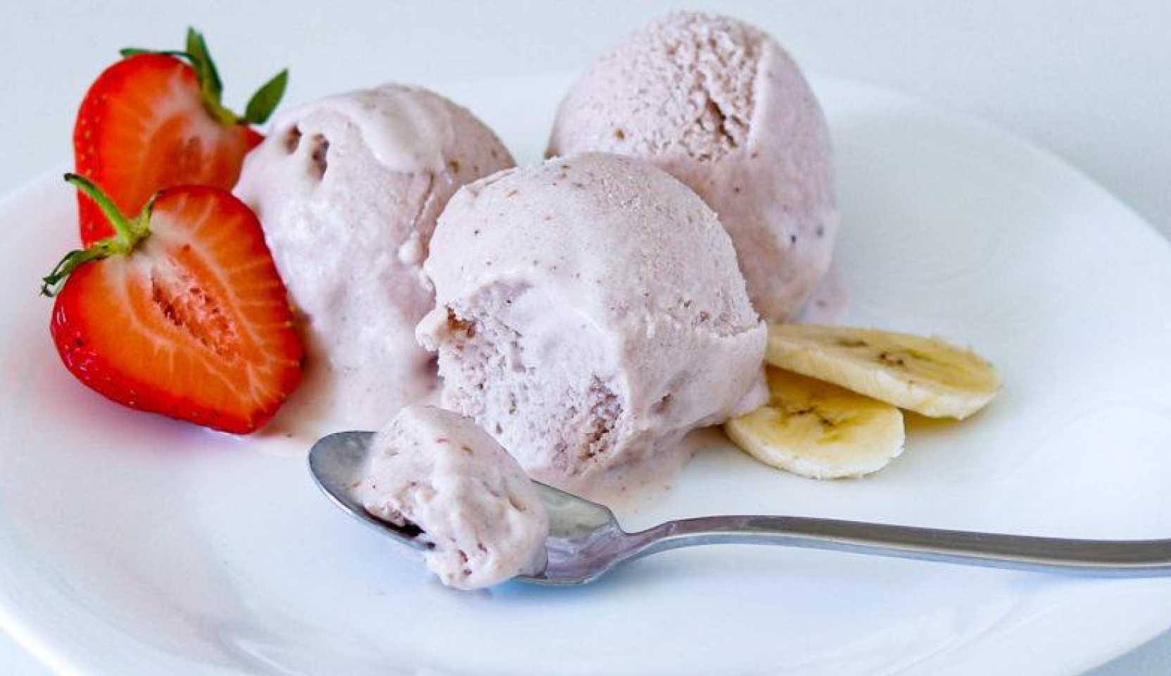 Image du plat : Saveurs d'été - Glace à la fraise