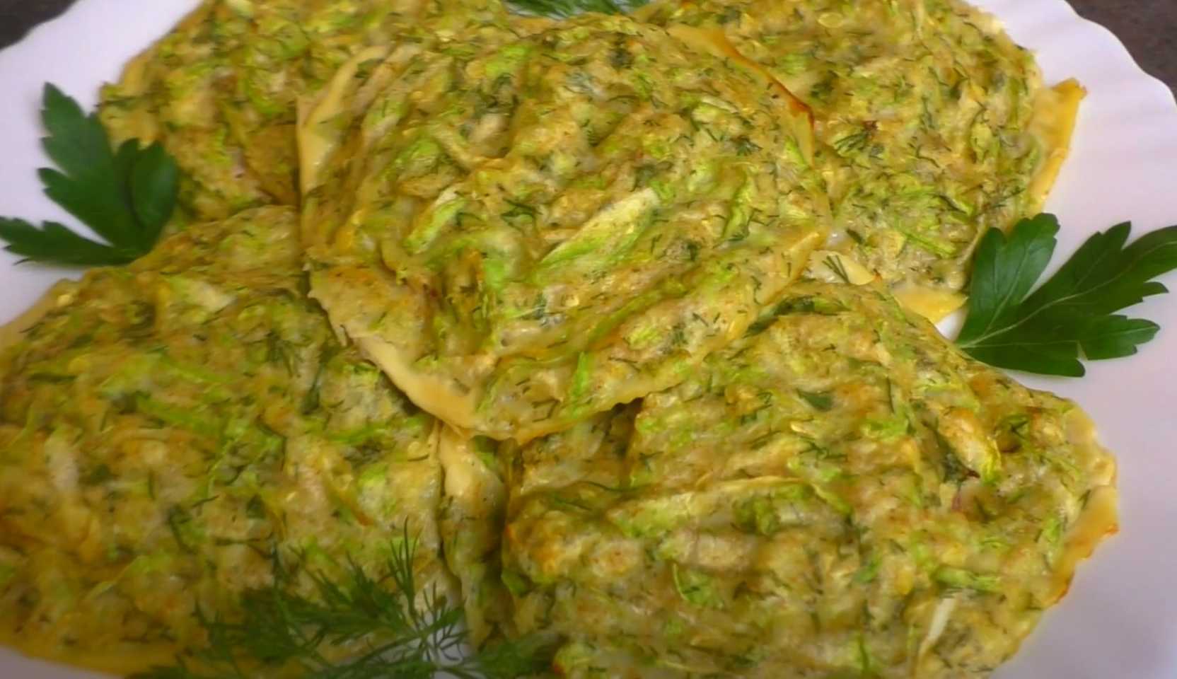 Image du plat : Crêpes de courgettes PP au four