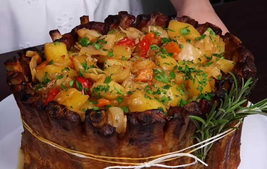 Recette : Côtes de porc aux légumes