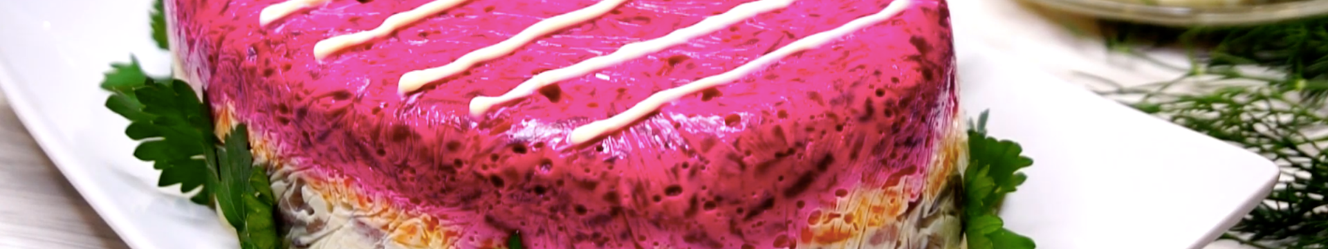 Hareng sous un manteau de fourrure avec de la gélatine