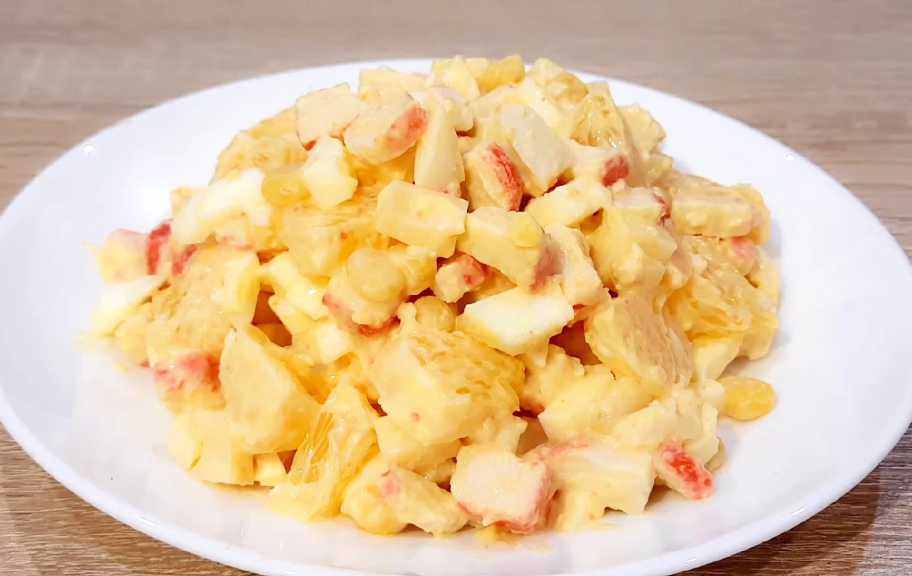Recette : Salade de crabe à l'orange
