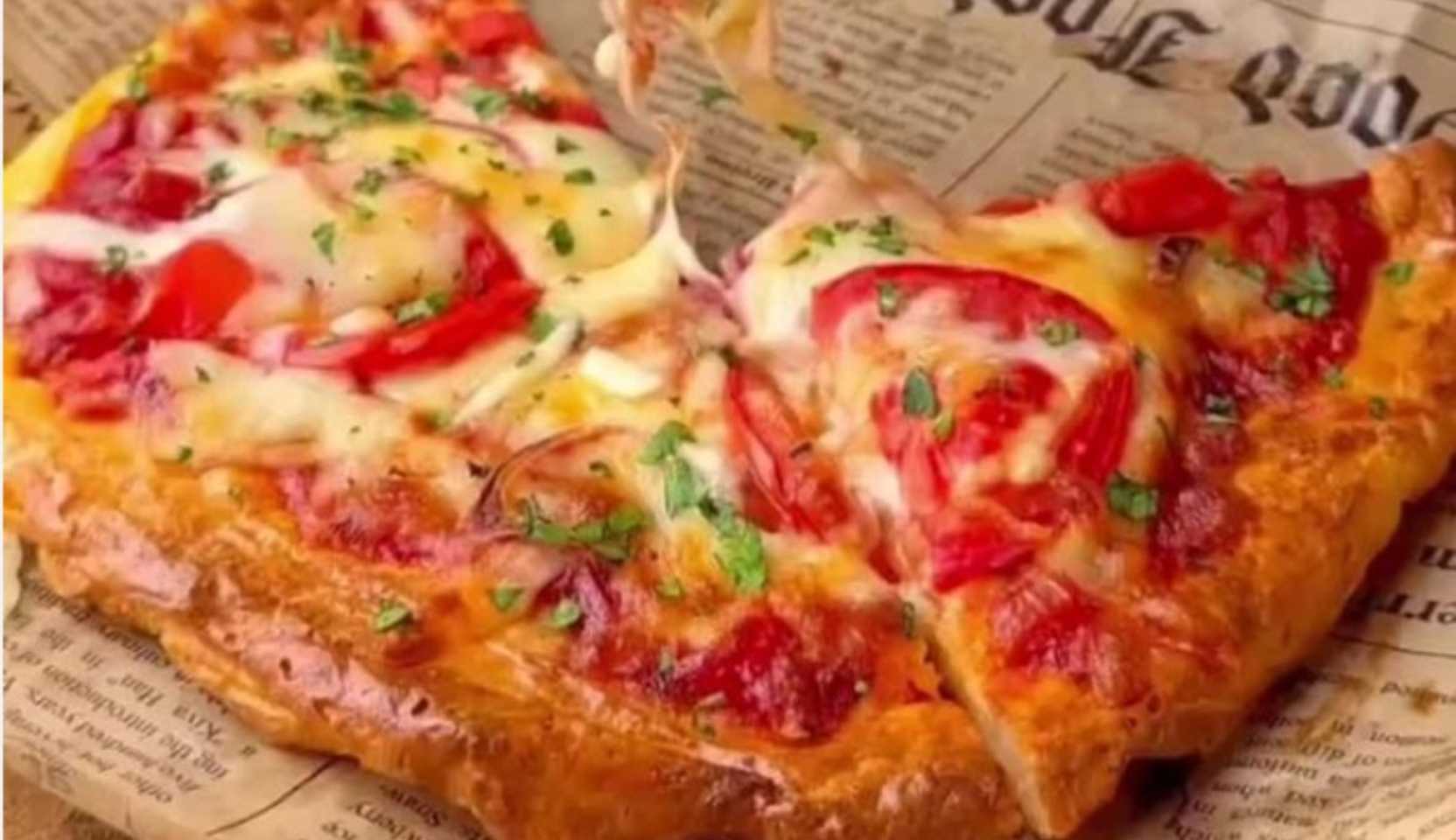 Image du plat : Pizza lavash cuite à la friteuse à air