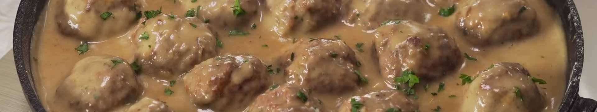 Boulettes de viande suédoises à la sauce blanche