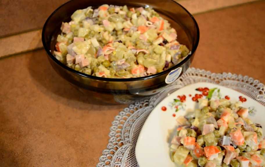 Recette : Salade de crabe au jambon