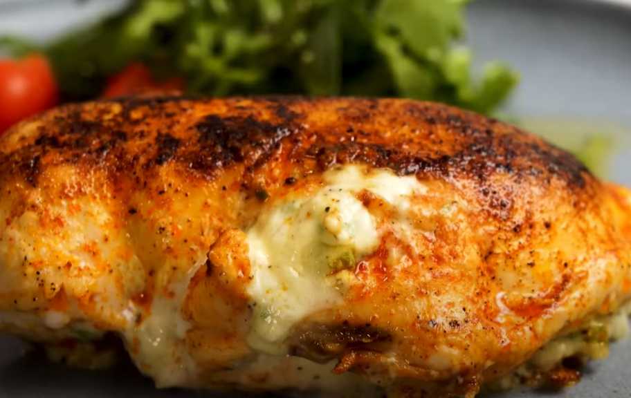 Recette : Blanc de poulet farci au jalapeño