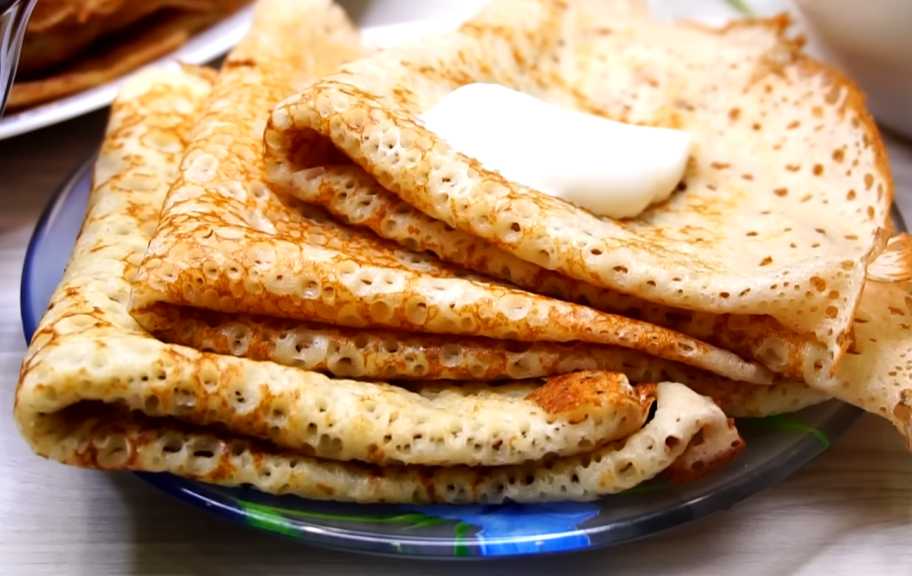 Recette : Crêpes à la levure avec du lait