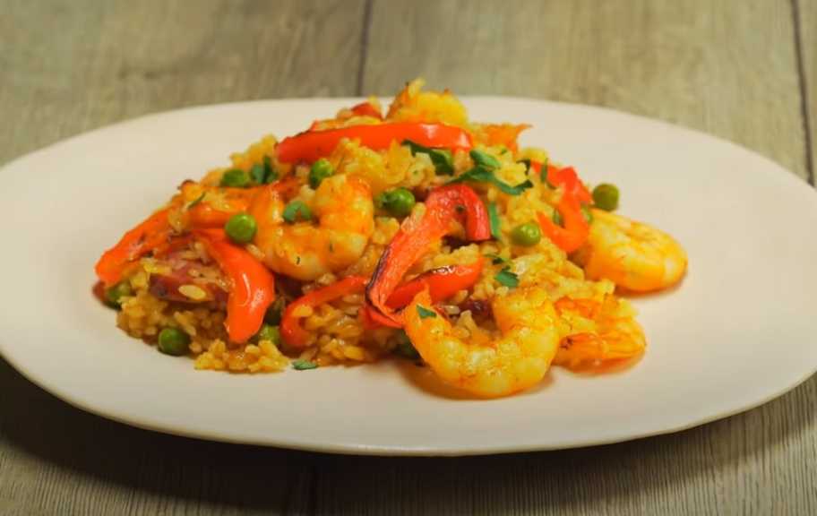 Recette : Paella aux crevettes