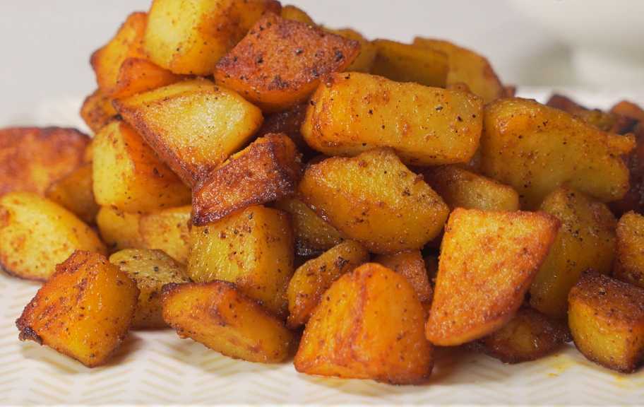 Recette : Pommes de terre frites dorées à la poêle