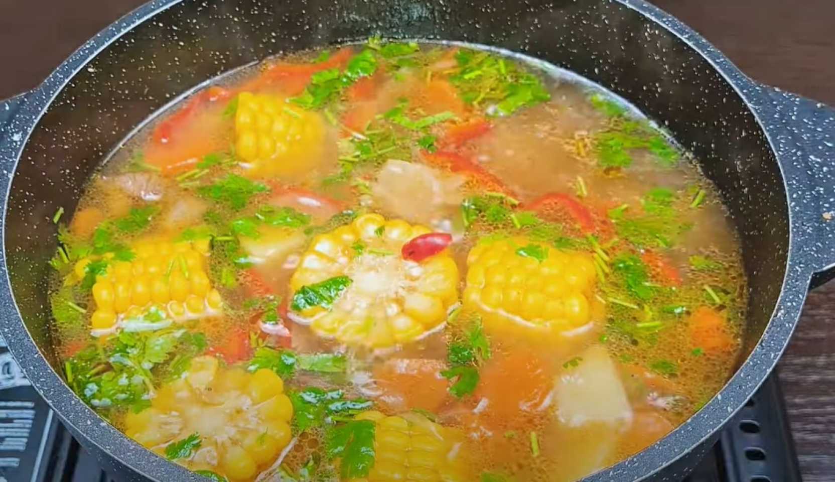 Image du plat : Soupe de maïs en épi