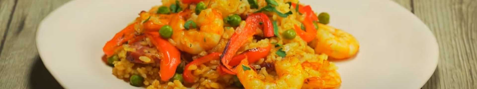 Paella aux crevettes