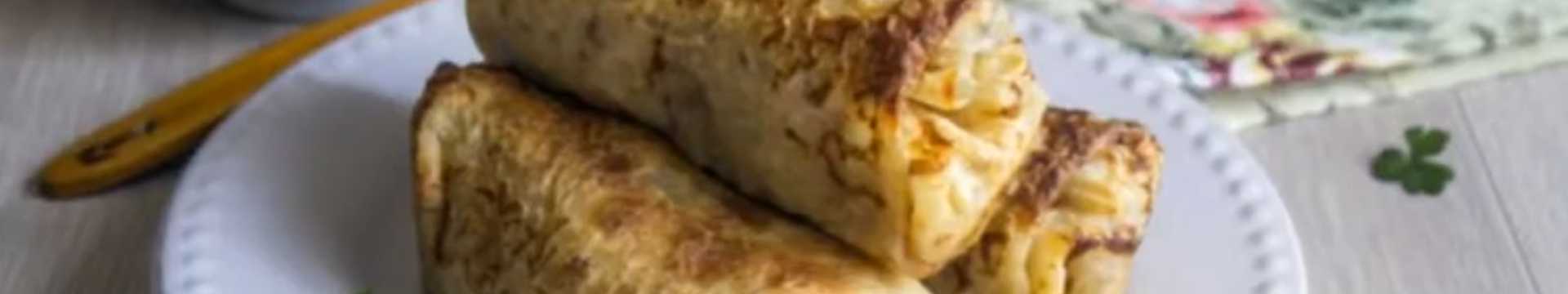 Crêpes aux pommes de terre et aux champignons