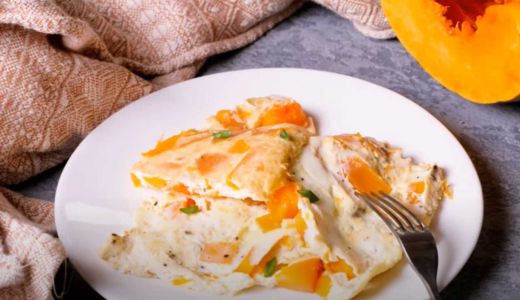 Image du plat : Omelette au potiron et aux herbes