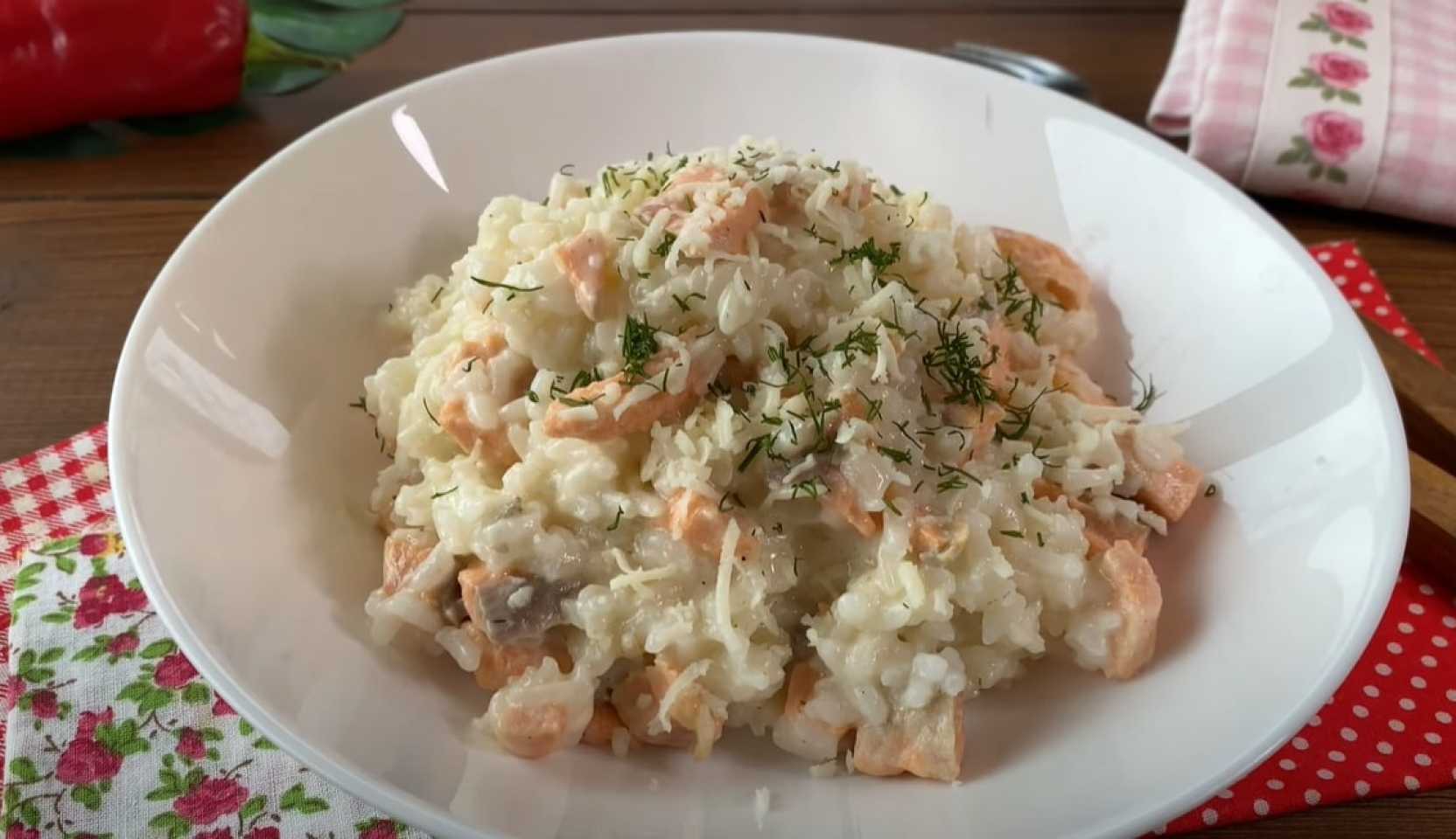 Image du plat : Risotto au saumon