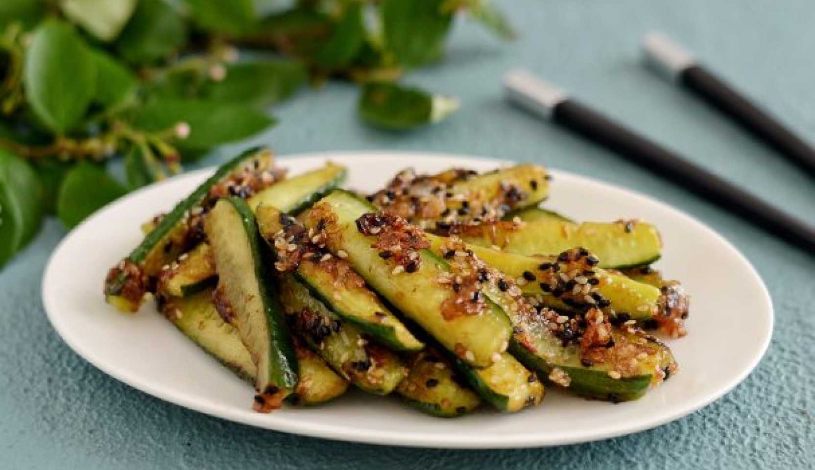 Image du plat : concombres à la coréenne