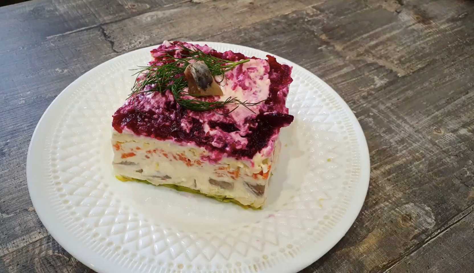 Image du plat : Hareng PP sous un manteau de fourrure