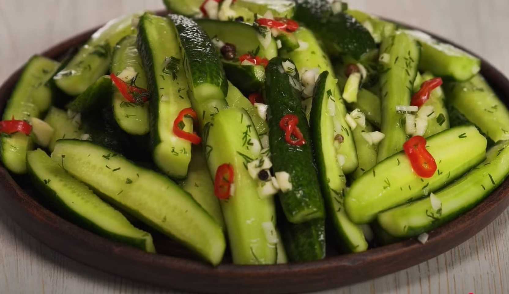 Image du plat : Concombres légèrement salés en sachet