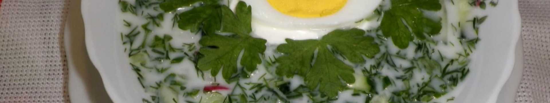 Okroshka aux radis et au kéfir