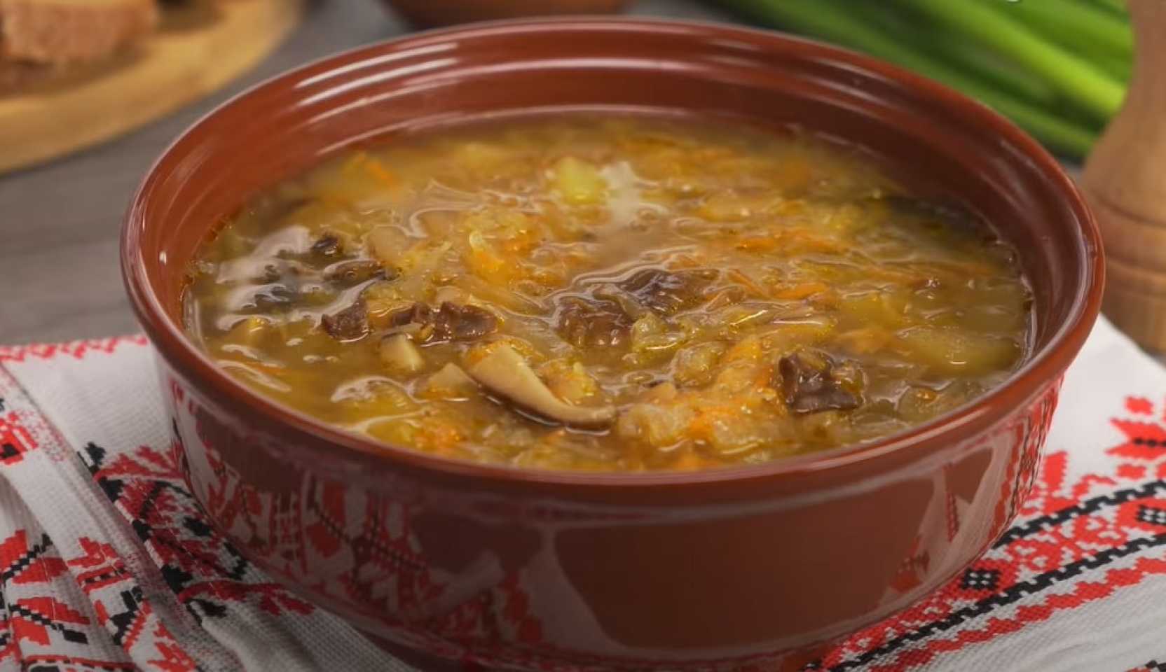 Image du plat : Soupe de choucroute aux champignons