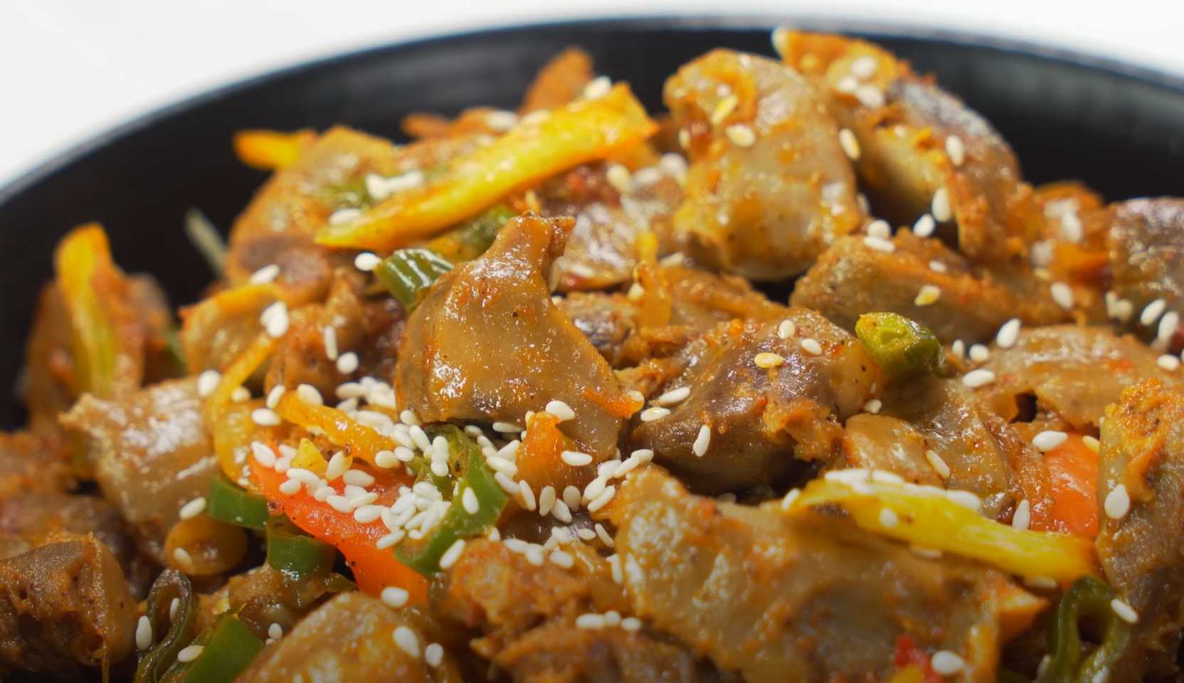 Image du plat : gésiers de poulet à la coréenne