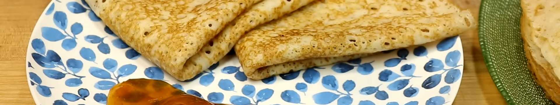 Crêpes à la levure sèche et au lait