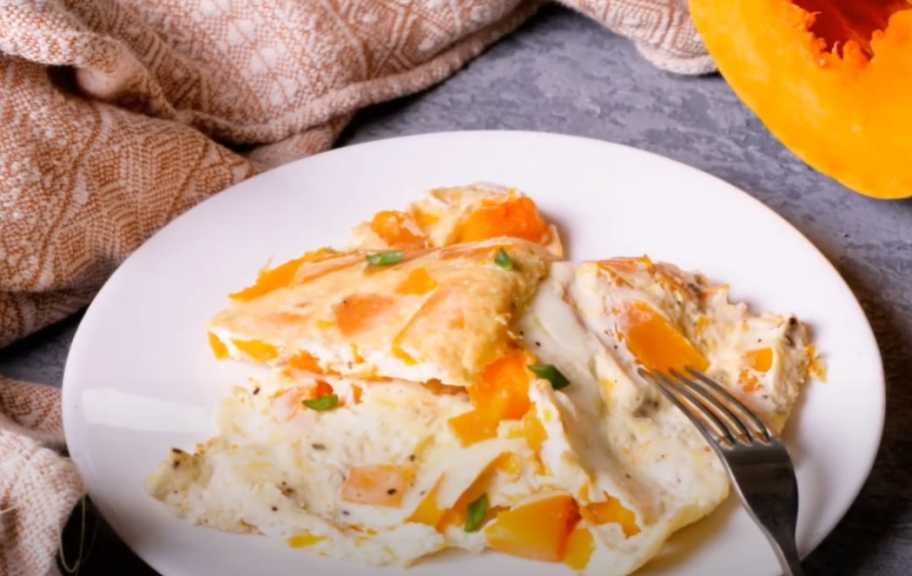 Recette : Omelette au potiron et aux herbes