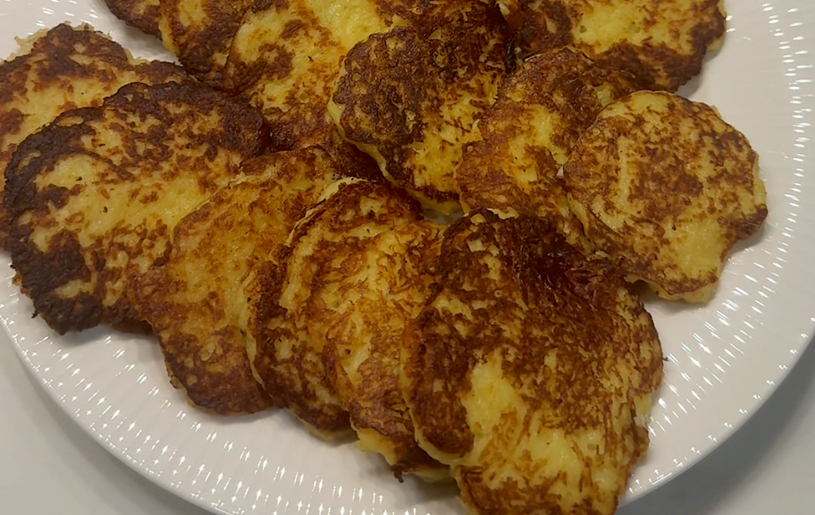 Recette : Galettes de pommes de terre sans farine à la crème fraîche