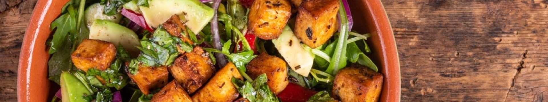 Tofu frit aux légumes