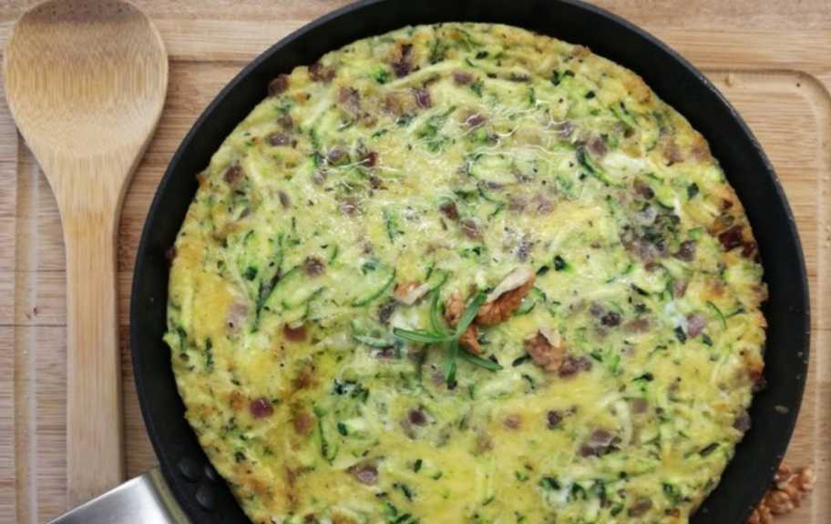 Recette : Omelette persane avec pain au fromage