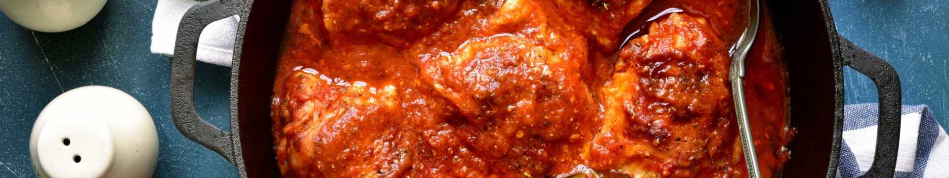 Escalopes de poulet à la sauce tomate